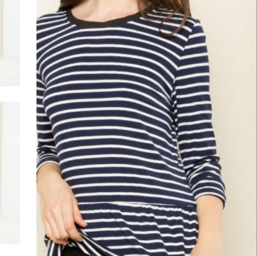 💥 2 FOR $20💥 Navy blue with white stripes.